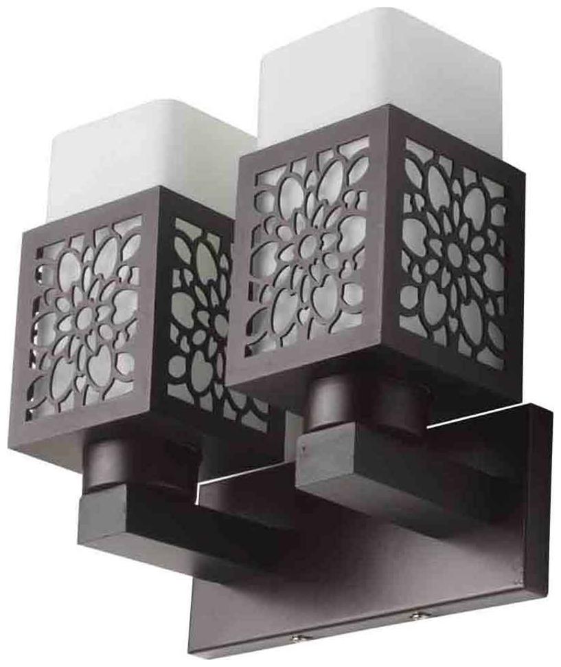 

Learc Designer Lighting Contemporary Glass Metal Wood Wall Light