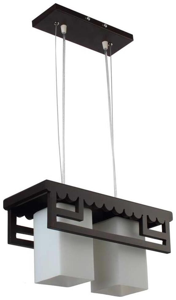 

LeArc Designer Lighting Wood Glass Pendent HL3856-2