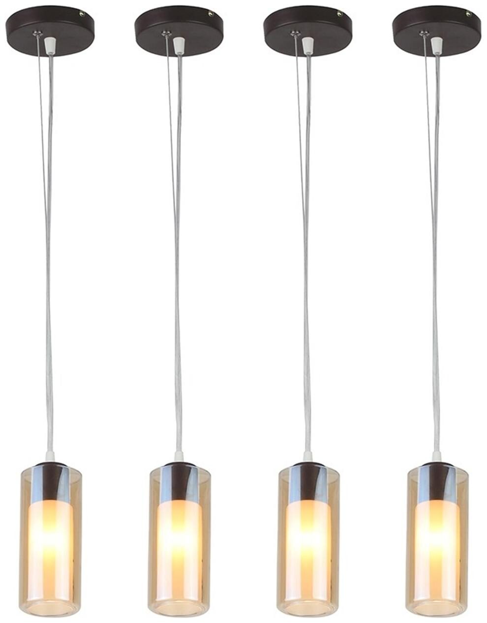 

Learc Designer Lighting Wrought Iron Rustic Finish Pendent(Set of 4)