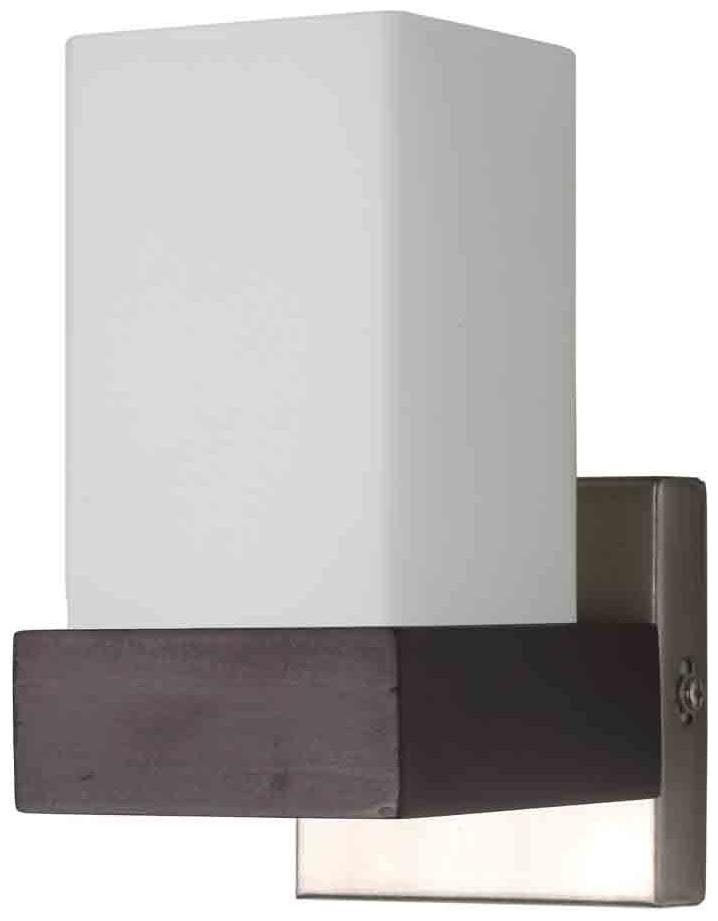 

LeArc Designer Lighting WL1775 Contemporary Glass-Metal-Wood Wall Lights