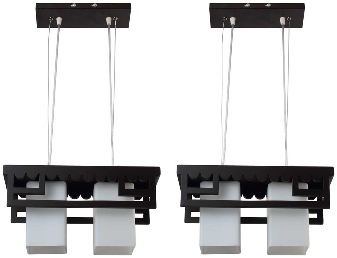 

Learc Flush Mounted Glass Ceiling Lamp (White Black)