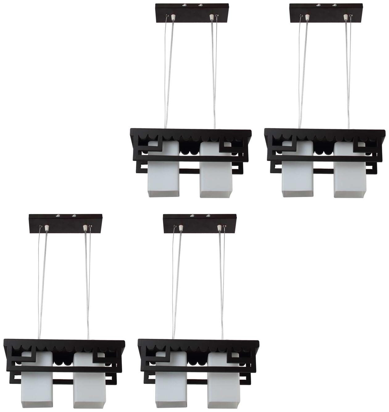 

Learc Flush Mounted Glass Ceiling Lamp (White Black)