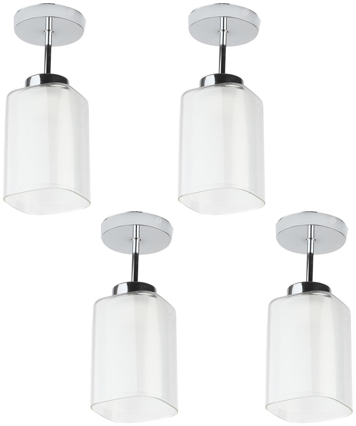 

Learc Flush Mounted Glass Ceiling Lamp (White)