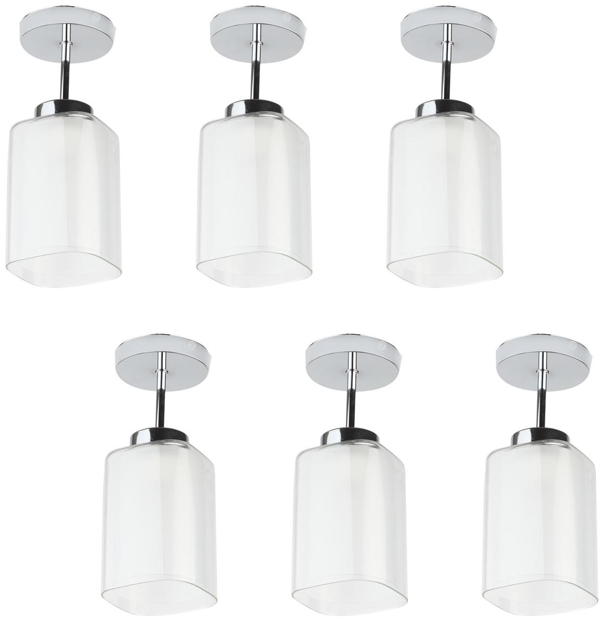 

Learc Flush Mounted Glass Ceiling Lamp (White)