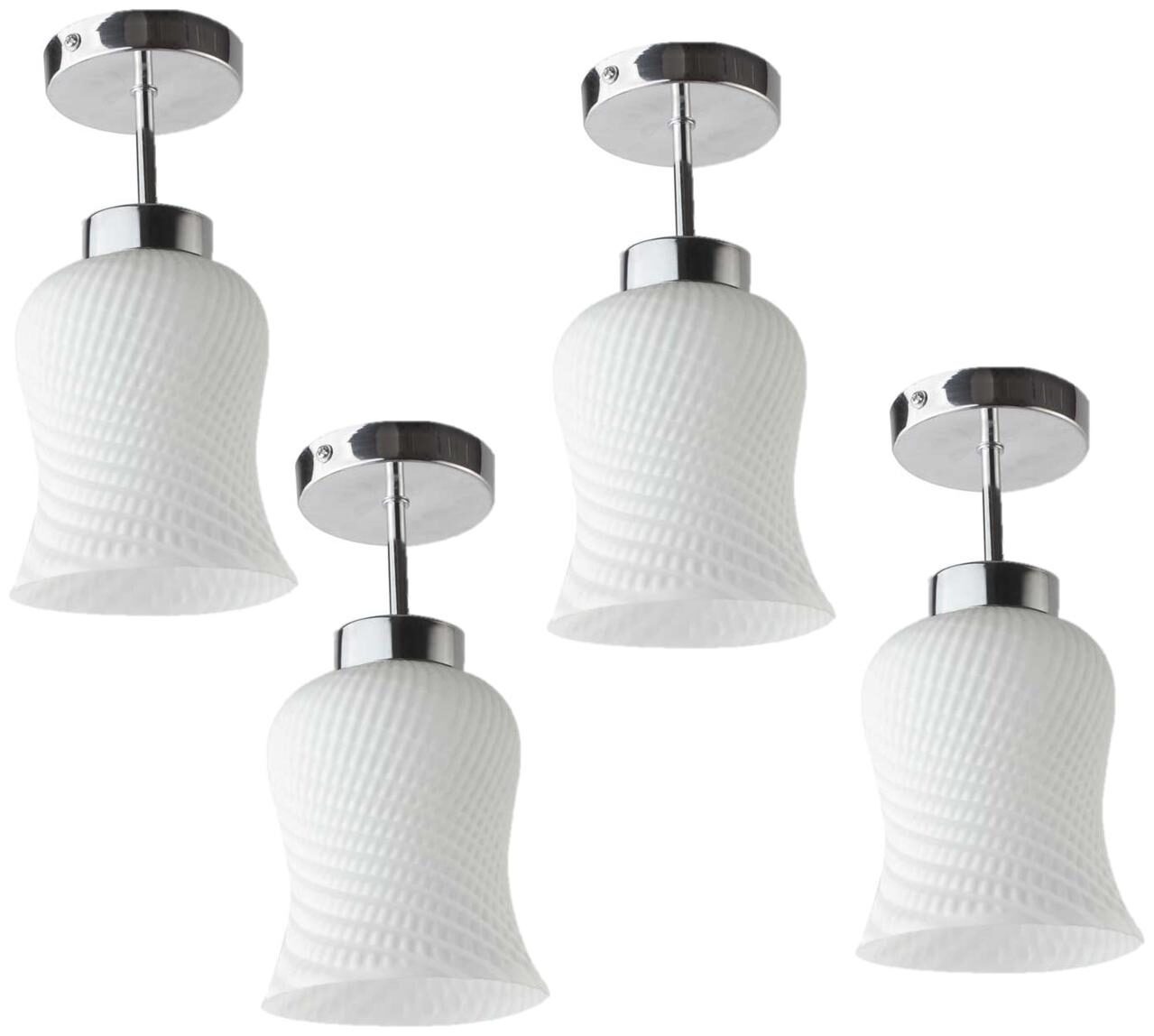 

Learc Flush Mounted Glass Ceiling Lamp (White)
