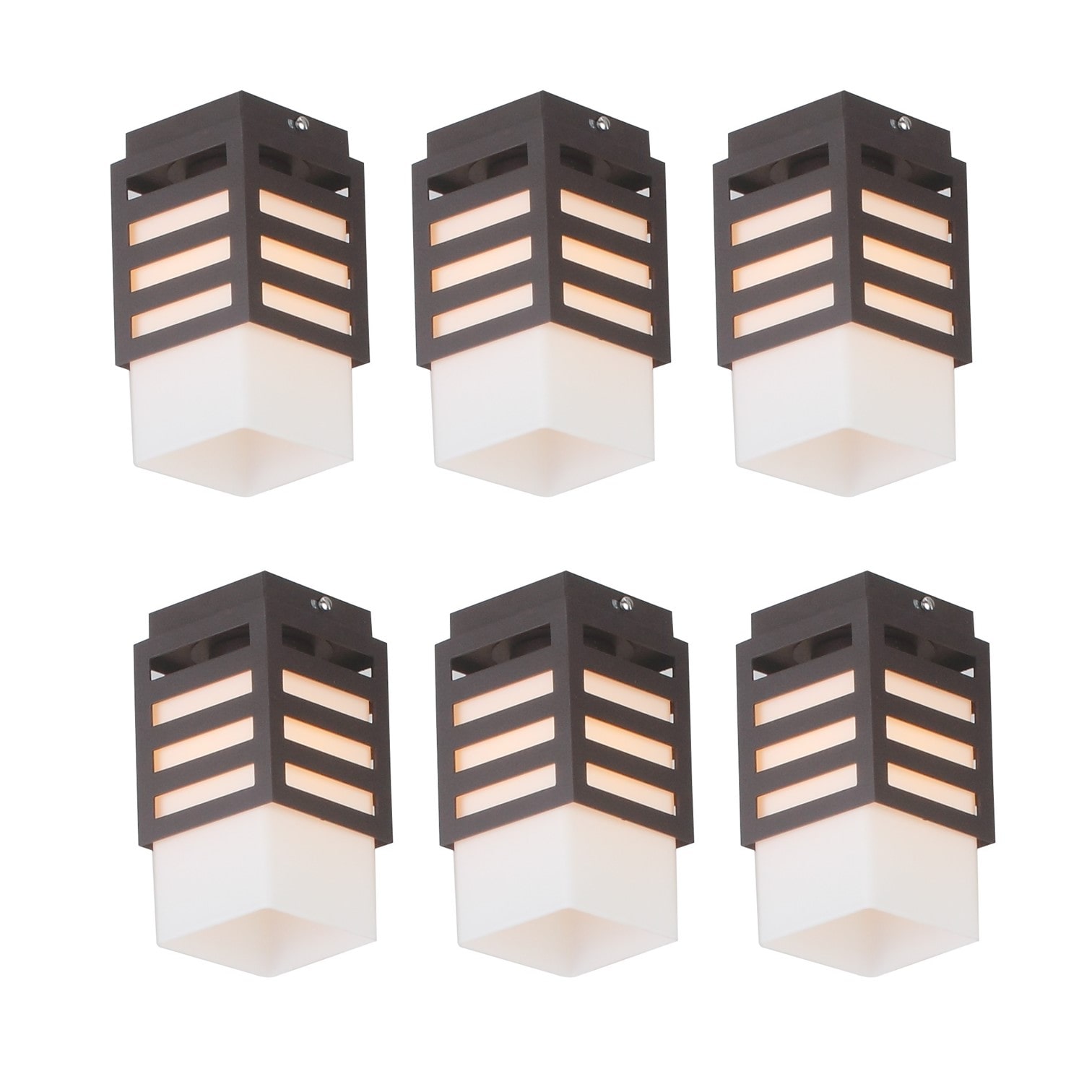 

LeArc Glass Wall Mounted Ceiling Lamp-Set of 6