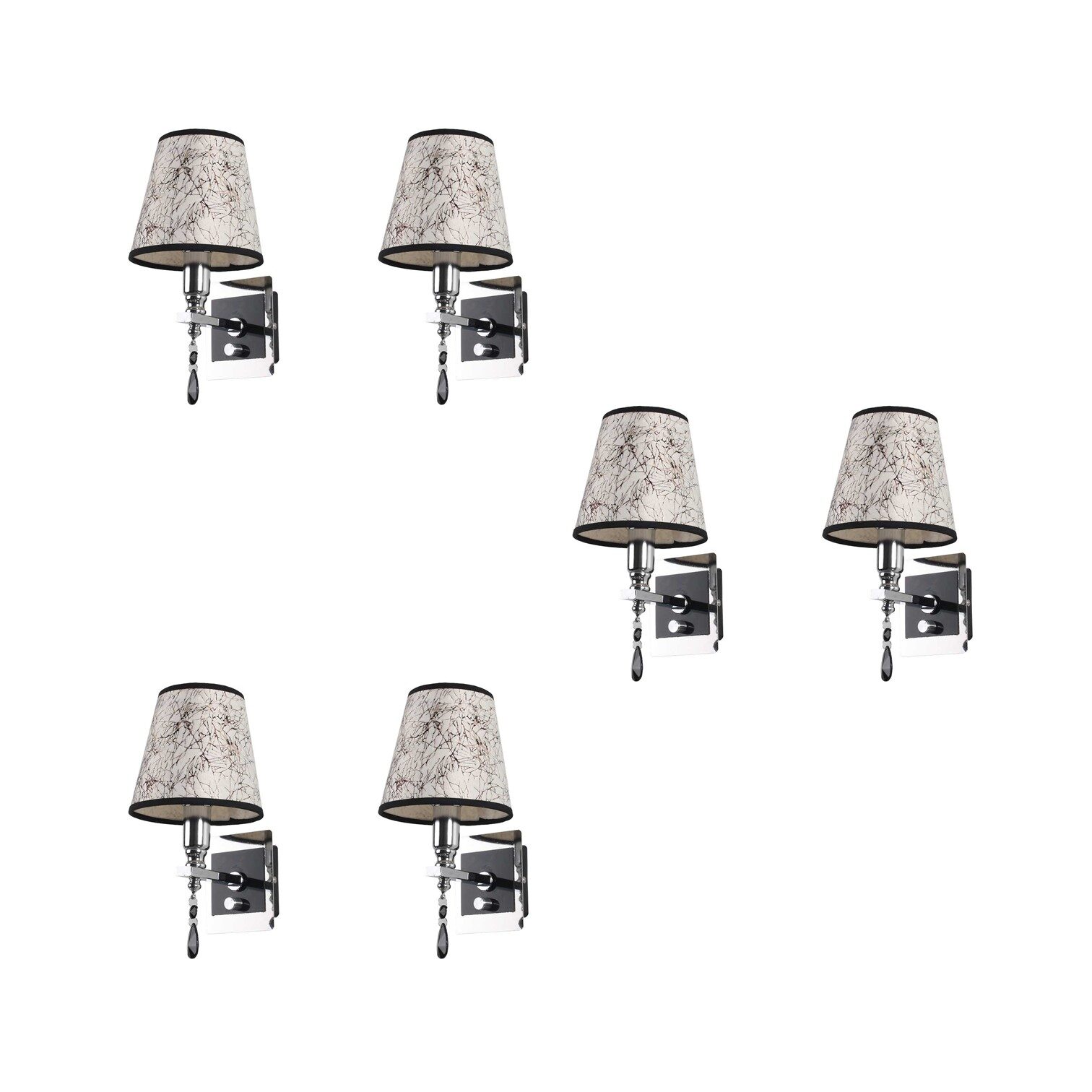 

LeArc Glass Wall Mounted Ceiling Lamp-Set of 6