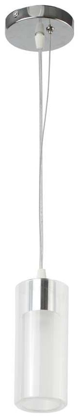 

LeArc Single Glass Metal Pendent Lighting (Silver)