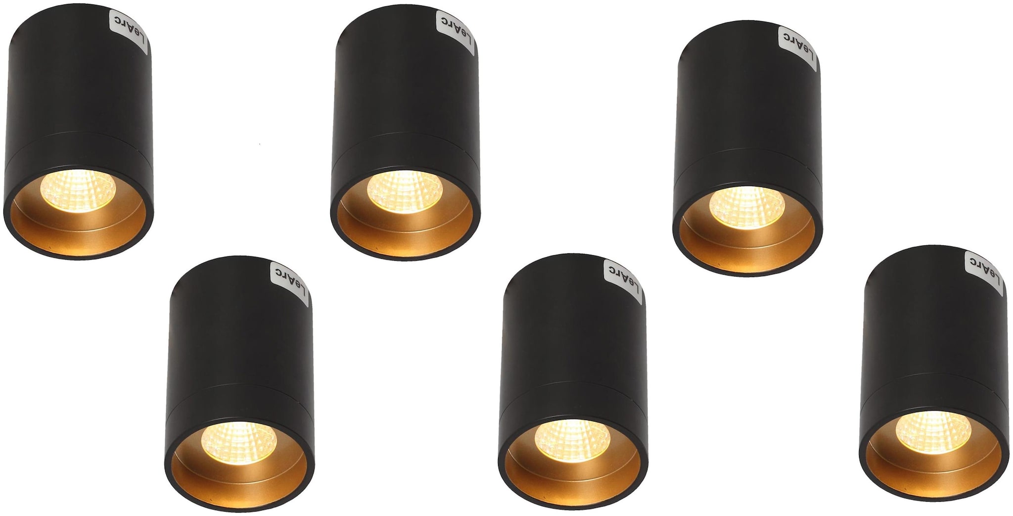 

LeArc Wall Mounted Glass Transparent Ceiling Lamp-Set of 6