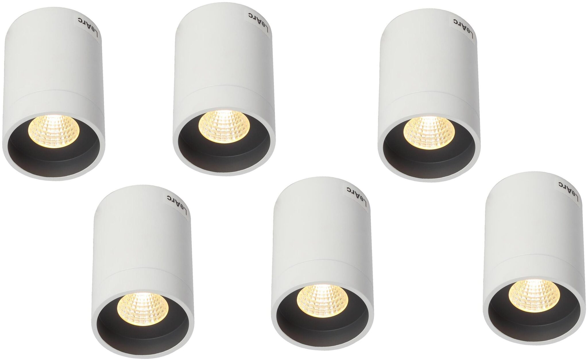 

LeArc Wall Mounted Glass Transparent Ceiling Lamp-Set of 6