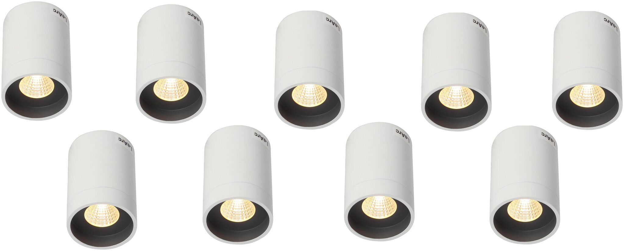 

LeArc Wall Mounted Glass Transparent Ceiling Lamp-Set of 9