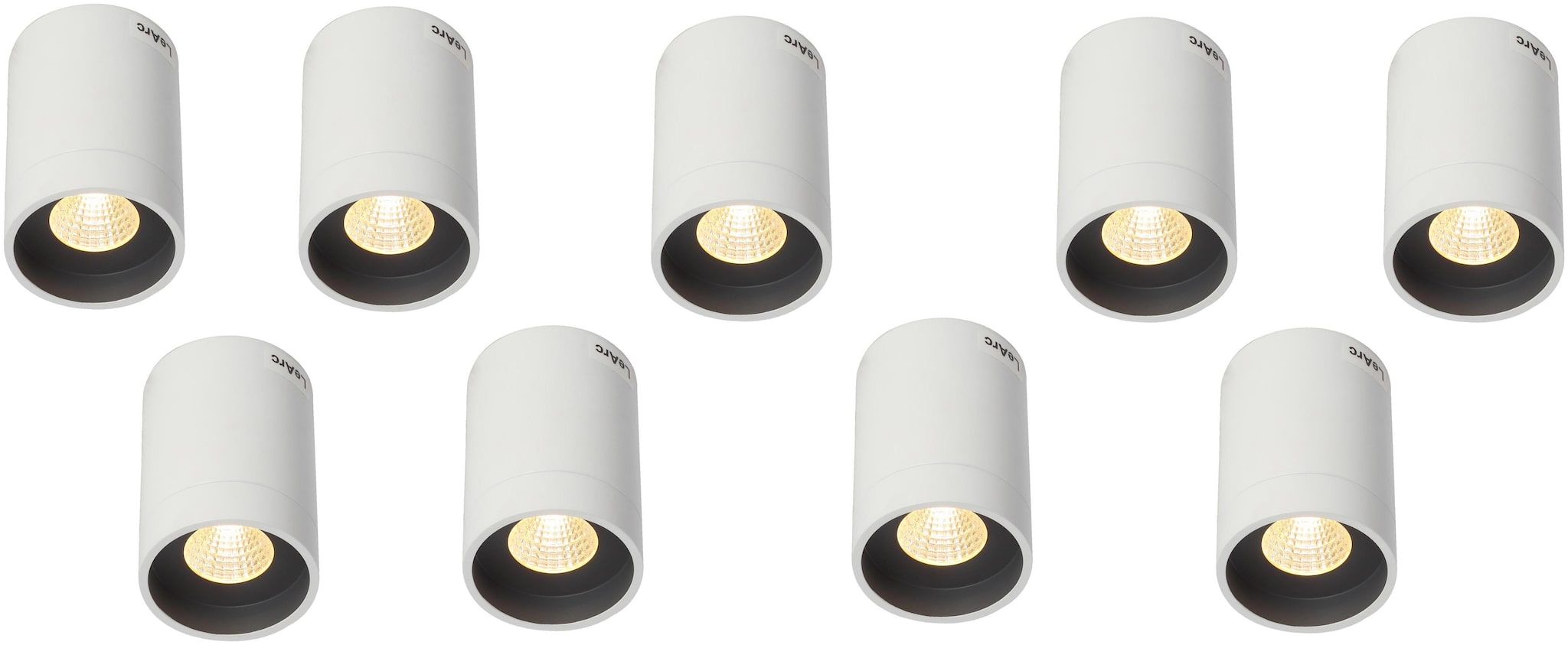 

LeArc Wall Mounted Glass Transparent Ceiling Lamp-Set of 9
