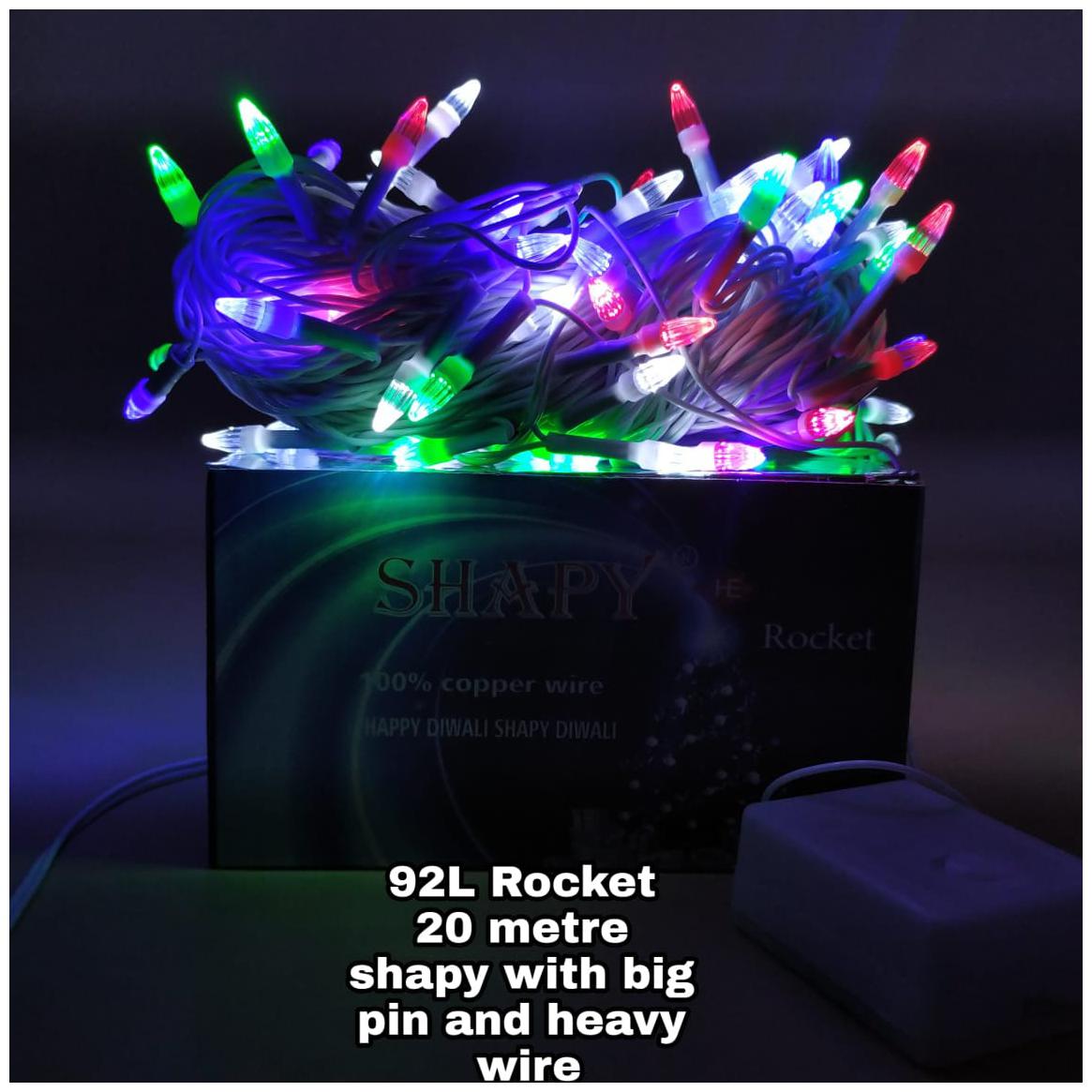 

LED World 92 Lamp Rocket type Decorative LED Light 20m