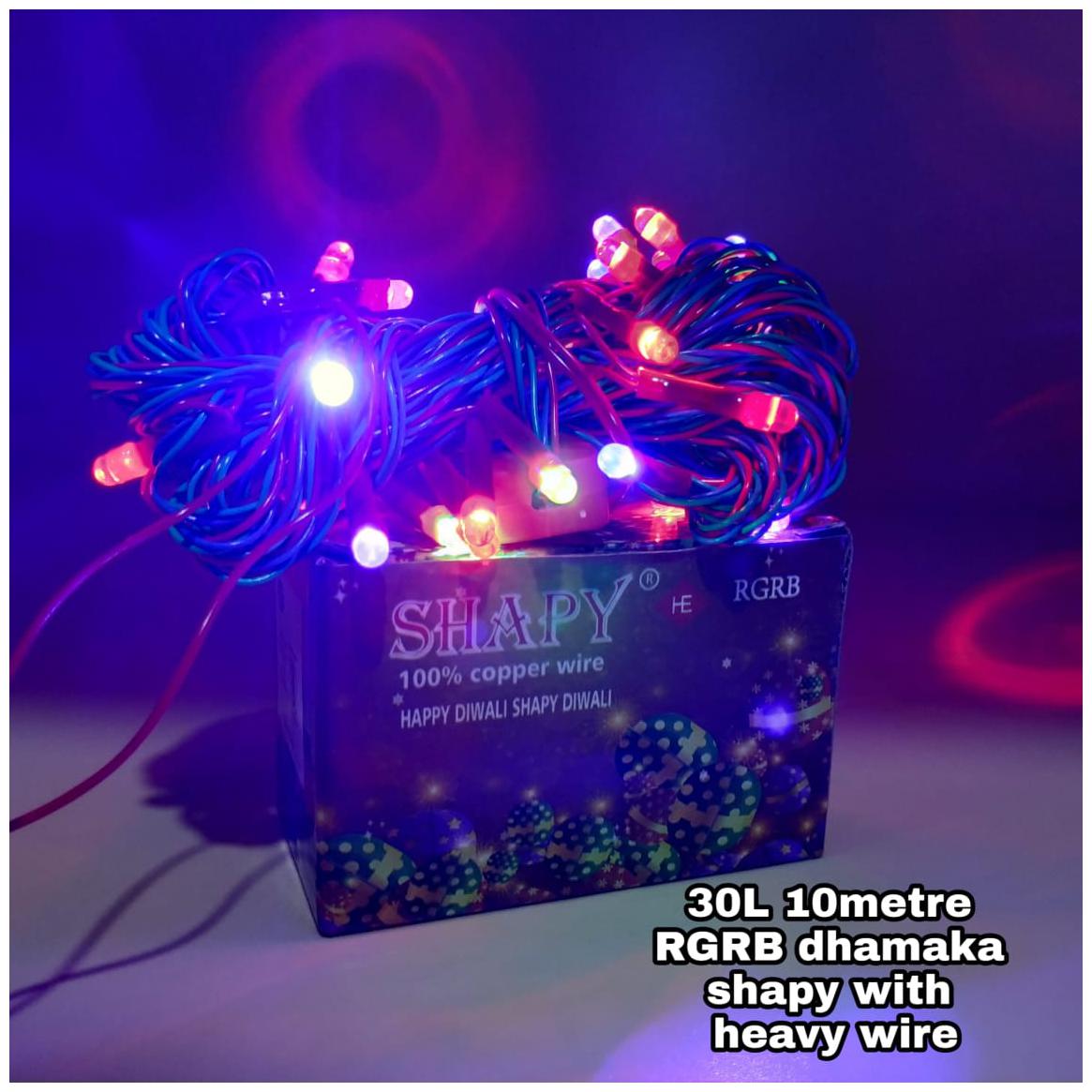 

LED World Bright RGRB 30 Lamp Diamond type Decorative LED Light 10m
