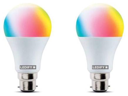 

LEDIFY 9 W Round B22 LED Bulb (Multicolor Pack of 2)