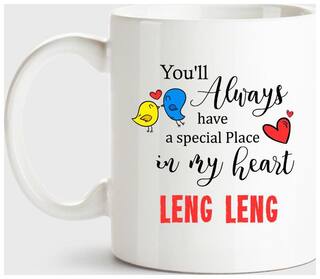 Leng Leng Always Have A Special Place In My Heart Love White Coffee Name Ceramic Mug