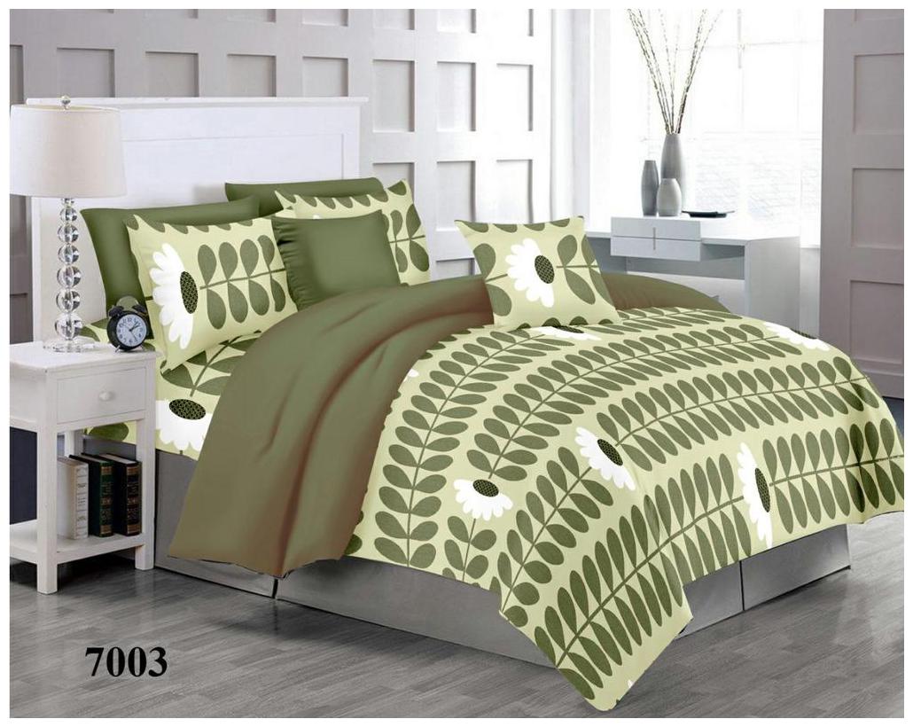 

LIKE CRAZY Cotton Floral Double Size Bedsheet 300 TC ( 1 Bedsheet With 2 Pillow Covers Multi )