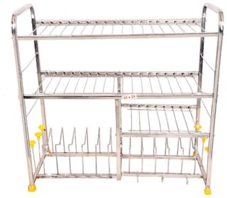 Buy Limetro Stainless Steel 24x24 Kitchen Dish Rack Plate