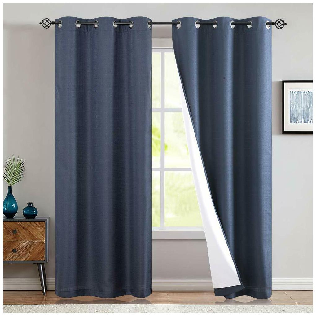 

Lined Thermal Blackout Curtains Light Blocking for Bedroom Grommet 1 Panel