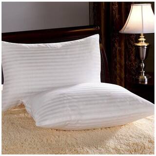 Buy Linenwalas 5 Star Hotel Collection White Stripes Pillows With