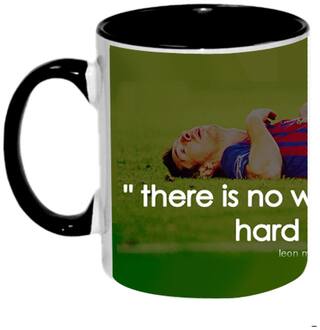 Lionel Messi Ceramic Designer Printed Mug by AshvahTM - MUG464-BLK