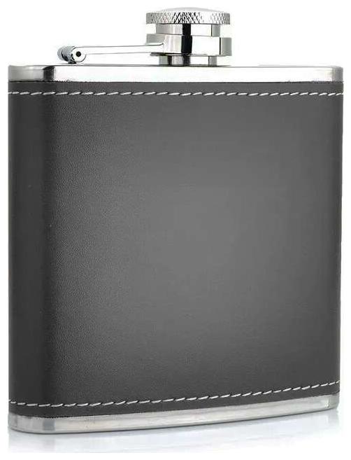 

Liquor Or Alcohol Drinks Holder Leather Stainless Steel Hip Flask