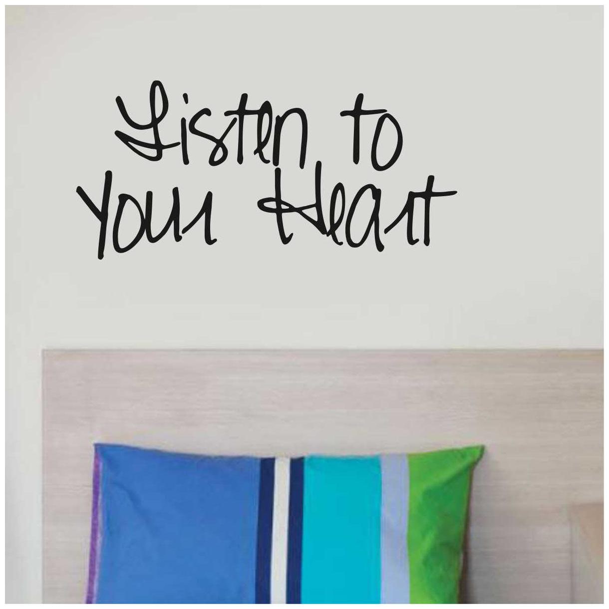 

Rawpockets Wall Stickers Listen to Ur Heart