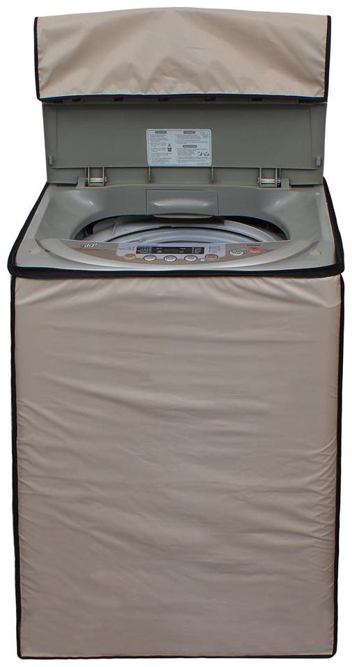 

Lithara Beige Waterproof Dustproof Washing Machine Cover for LG Top loading fully automatic all models