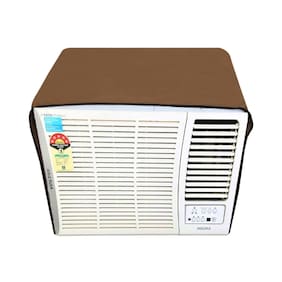 Lithara Beige waterproof and dustproof window ac cover for Carrier Estrella CACW12ES3S2 1 Ton 3 star AC