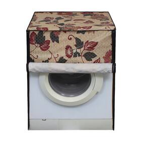 Lithara Beige Color Printed Covers for Bosch WAK24168IN 7Kg Fully Automatic Front Loading Washing Machine