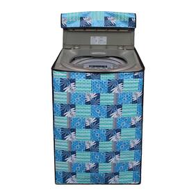 Lithara Blue Printed Cover for Samsung WA62K4000HD 6.2Kg Fully Automatic Top Loading Washing Machine