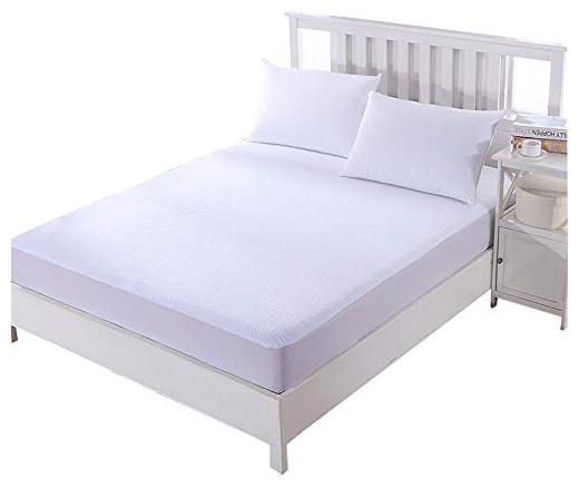 

Lithara Breathable Waterproof Dustproof Premium White Terry Luxury Mattress Protector (36X72)