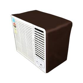 Lithara Coffee waterproof and dustproof window ac cover for Carrier Estrella CACW12ES3S2 1 Ton 3 star AC