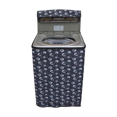 

Lithara Floral Grey Coloured Waterproof Dustproof Washing Machine Cover For Samsung WA70K4400HA Fully Automatic Top Load 7 kg washing machine
