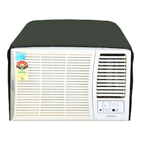 Lithara green waterproof and dustproof window ac cover for Onida W182TRD Trendy Plus AC 1.5 Ton 2 Star Rating
