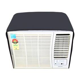 Lithara grey waterproof and dustproof window ac cover for Carrier CACW18EA3W 1.5 Ton 3 star AC