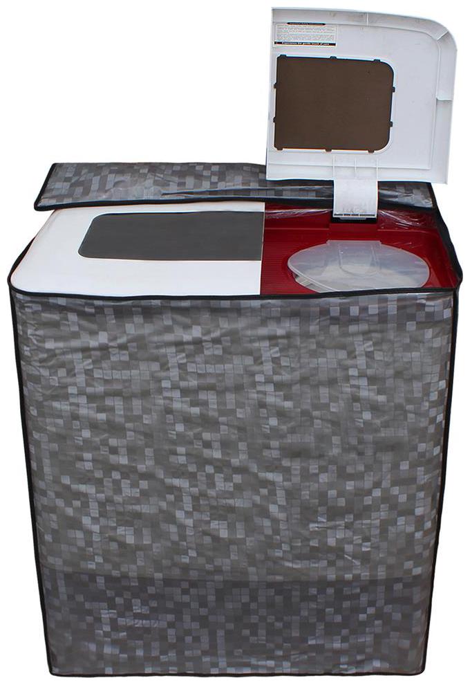 

Lithara Grey Waterproof Dustproof washing Machine Cover For Semi Automatic Top Load 7kg - All Brand