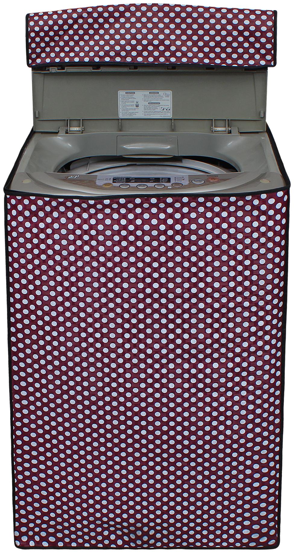 

Lithara Maroon Color Printed Washing Machine Cover for LG 6 5 kg Fully-Automatic Top Loading (T7577NEDLJ)