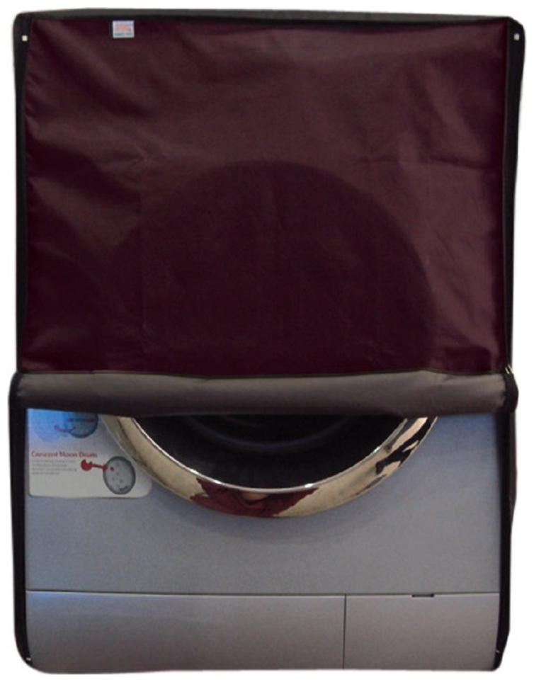 

Lithara Maroon Waterproof Dustproof Washing Machine Cover for PANASONIC front loading all models