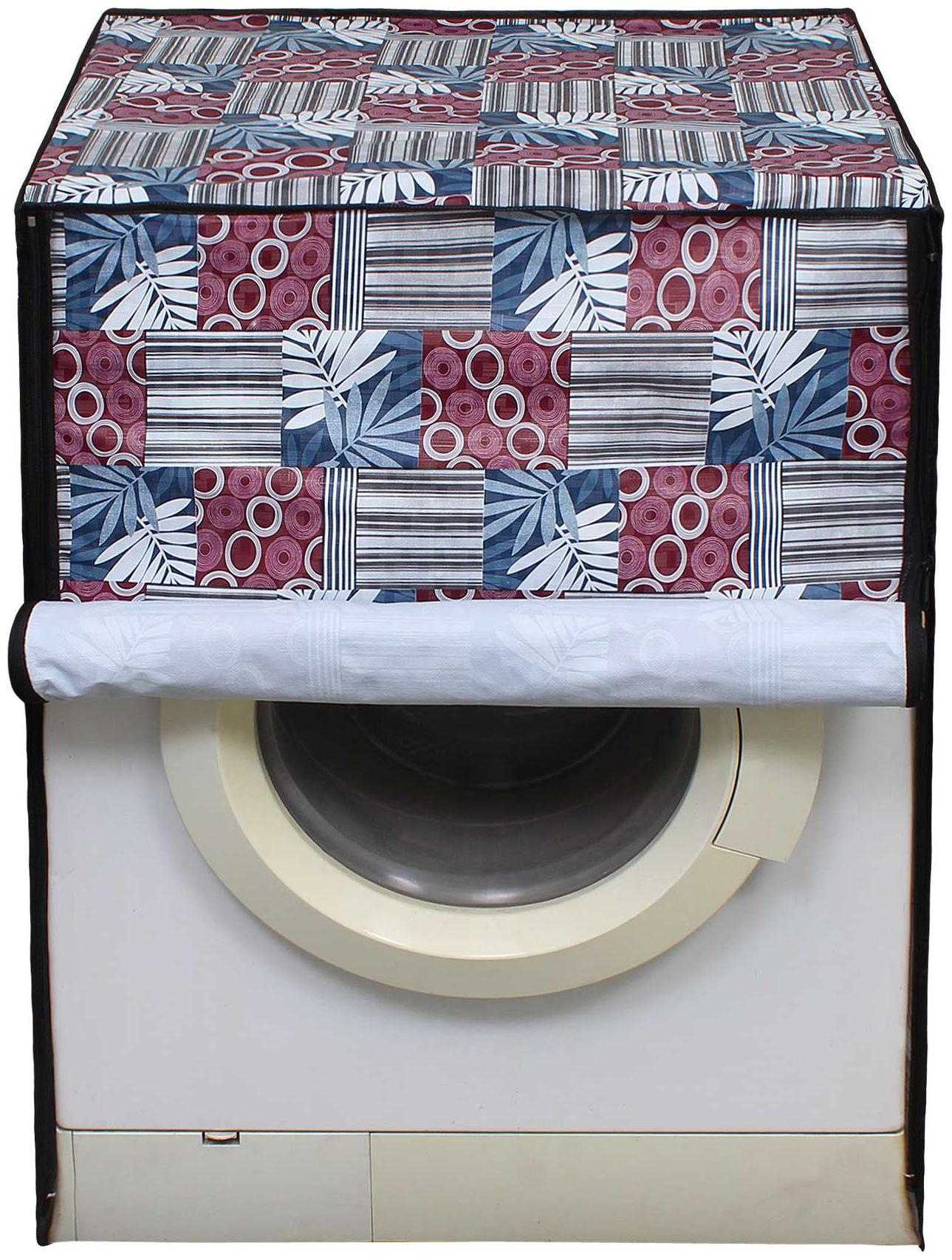 

Lithara Multi Color Leaf Printed Washing Machine Cover for Bosch6 5 kg Fully-Automatic Front Loading (WAK20165IN)