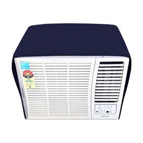 Lithara navyblue waterproof and dustproof window ac cover for Carrier Estrella CACW12ES3S2 1 Ton 3 star AC