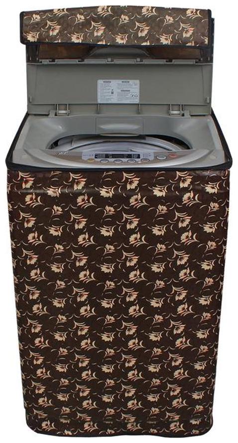 

Lithara printed waterproof washing machine cover for whirlpool 360bloomwash 8kgfully automatic top load