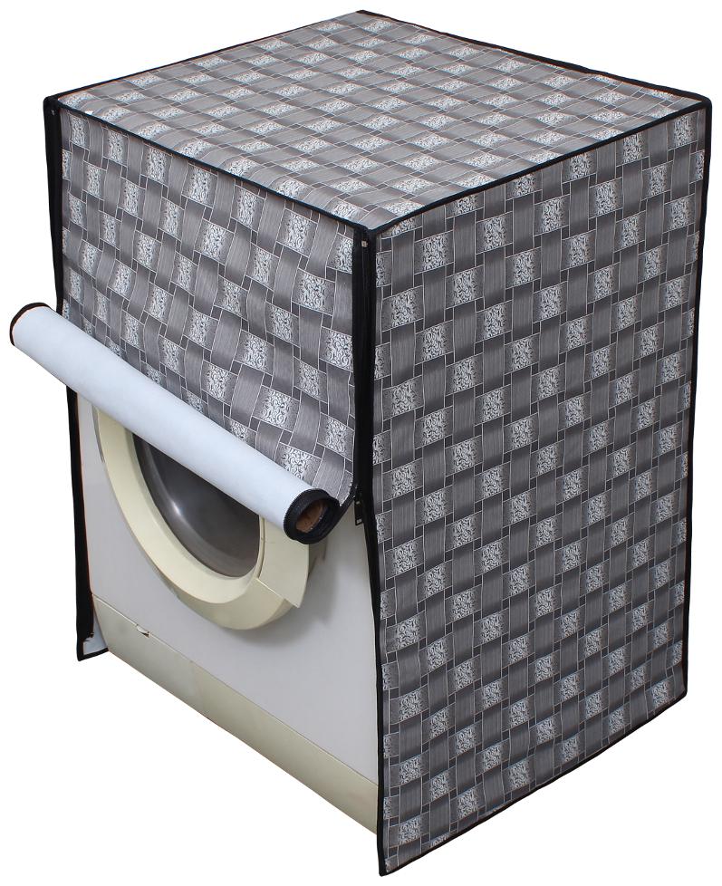 

Lithara Silver Printed Washing Machine Cover for LG 7 kg Fully-Automatic Front Loading (FH0B8QDL22)