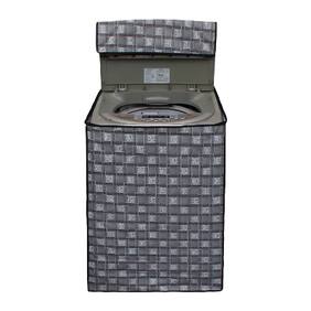 Lithara Silver Printed Covers for LG T72CMG22P 6.2Kg Fully Automatic Top Loading Washing Machine