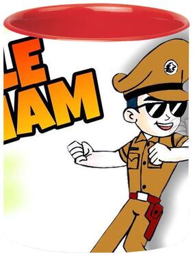 Little Singham Cartoon Red Coffee Mug for Friends/Birthday Gifts for Kids/Return Gifts by Ashvah-Mug-2246-Red