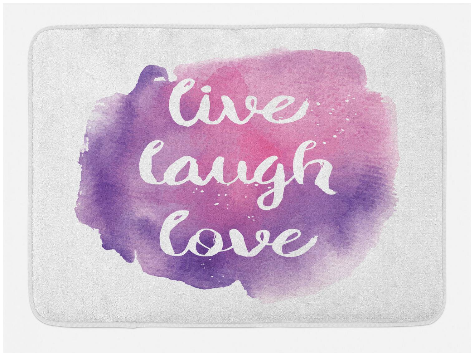 

Live Laugh Love Bath Mat Wise Life Art Non-Slip Plush Mat 29 5 X 17 5 Inches