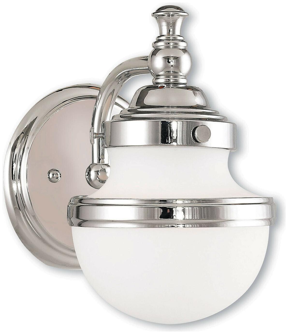 

Livex Lighting 5711 Oldwick 1 Light Bathroom Sconce - Chrome