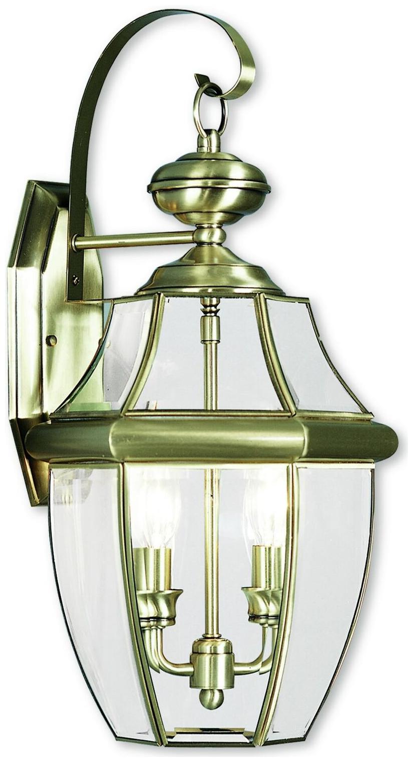 

Livex Lighting Monterey Antique Brass 2-light Outdoor Wall Yellow Casual