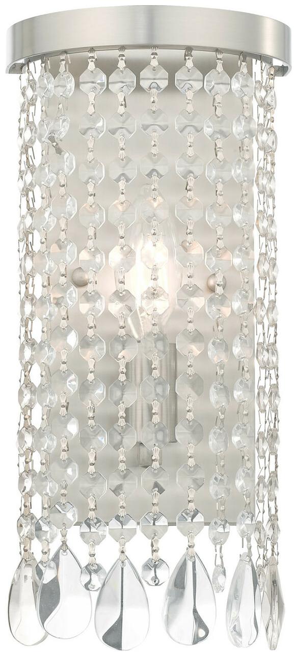 

Livex Lighting 51061 Nickel Elizabeth Single Light 13 H Wall Sconce