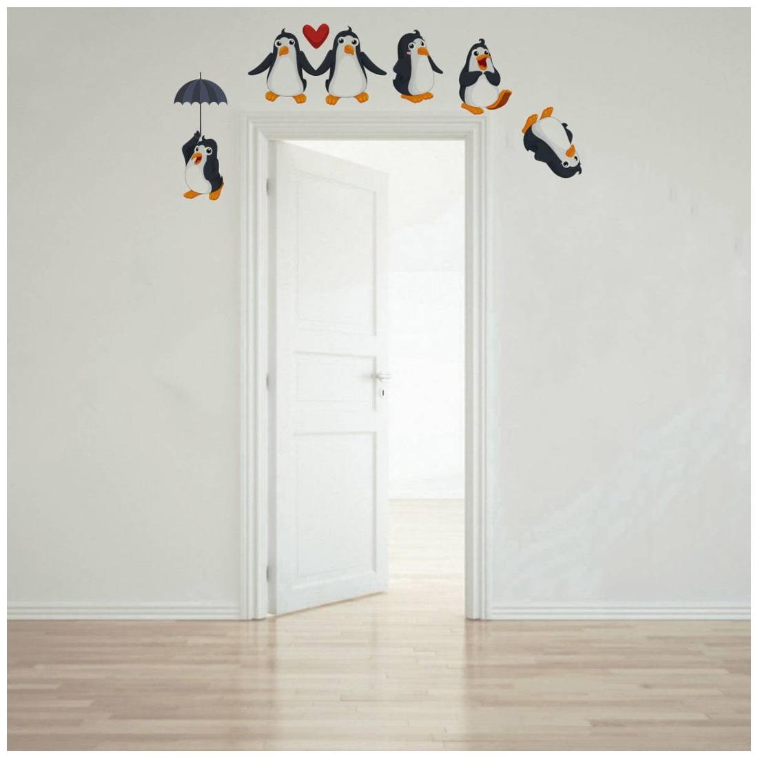 

Rawpockets Wall Stickers Living Room Funny Penguins